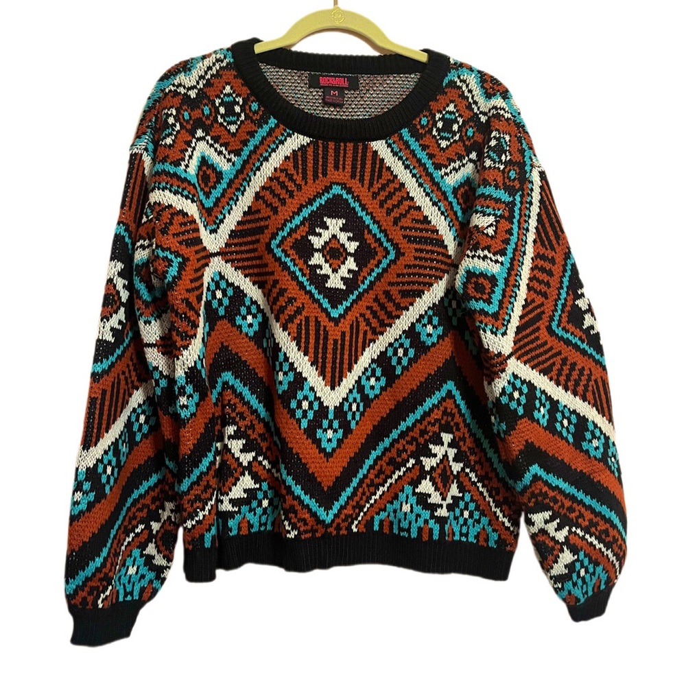 Women’s Western Print Sweater